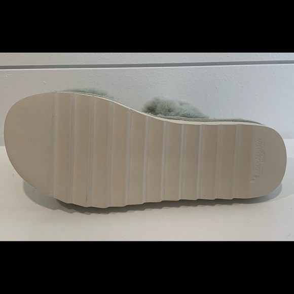 𝅺koolaburra BY‎ UGG NEW WOMEN’S FUZZ-ON SLIDE SANDALS SLIPPERS PALE AQUA - Picture 6 of 8